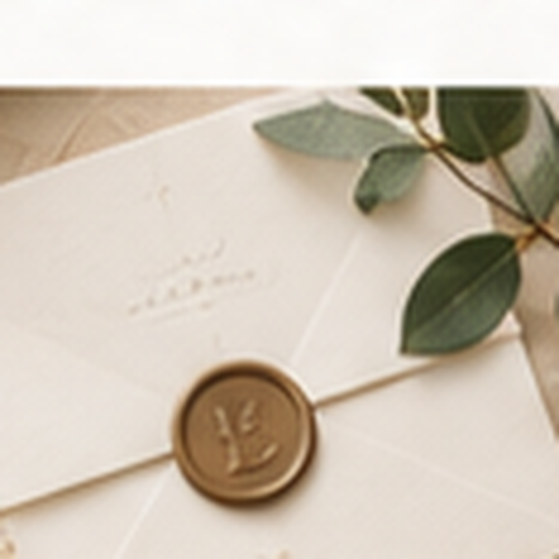 Letter-writing stationery with envelope and wax seal